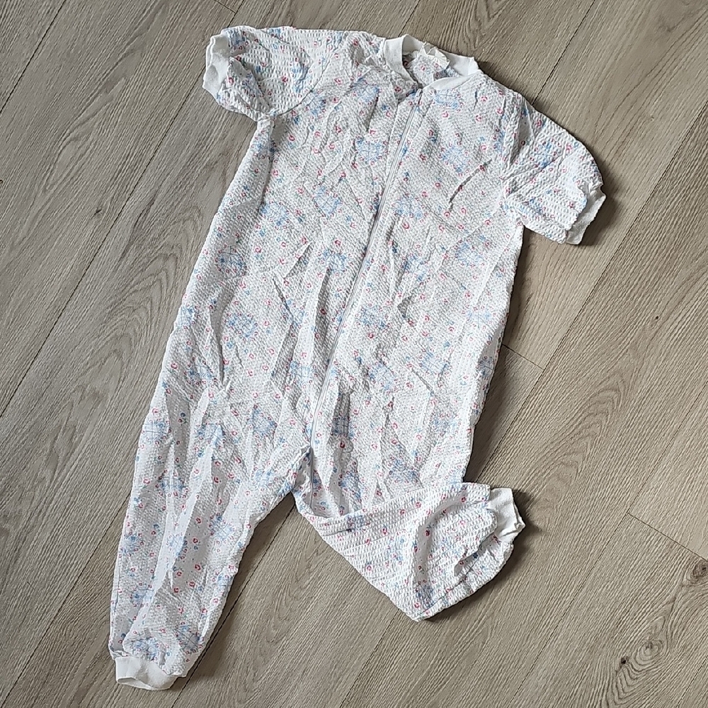Vintage Pretty Baby Lightweight Floral‎ Shortsleeve Romper 3x